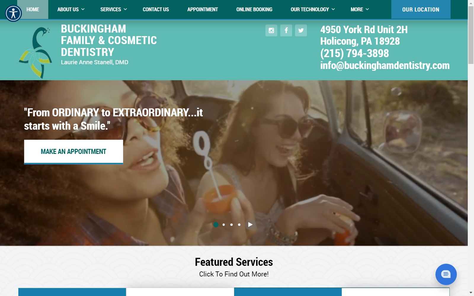 buckinghamdentistry.com screenshot