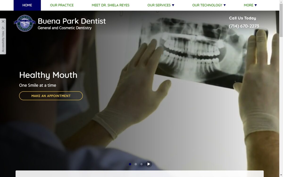 buenaparkdentalexcellence.com screenshot