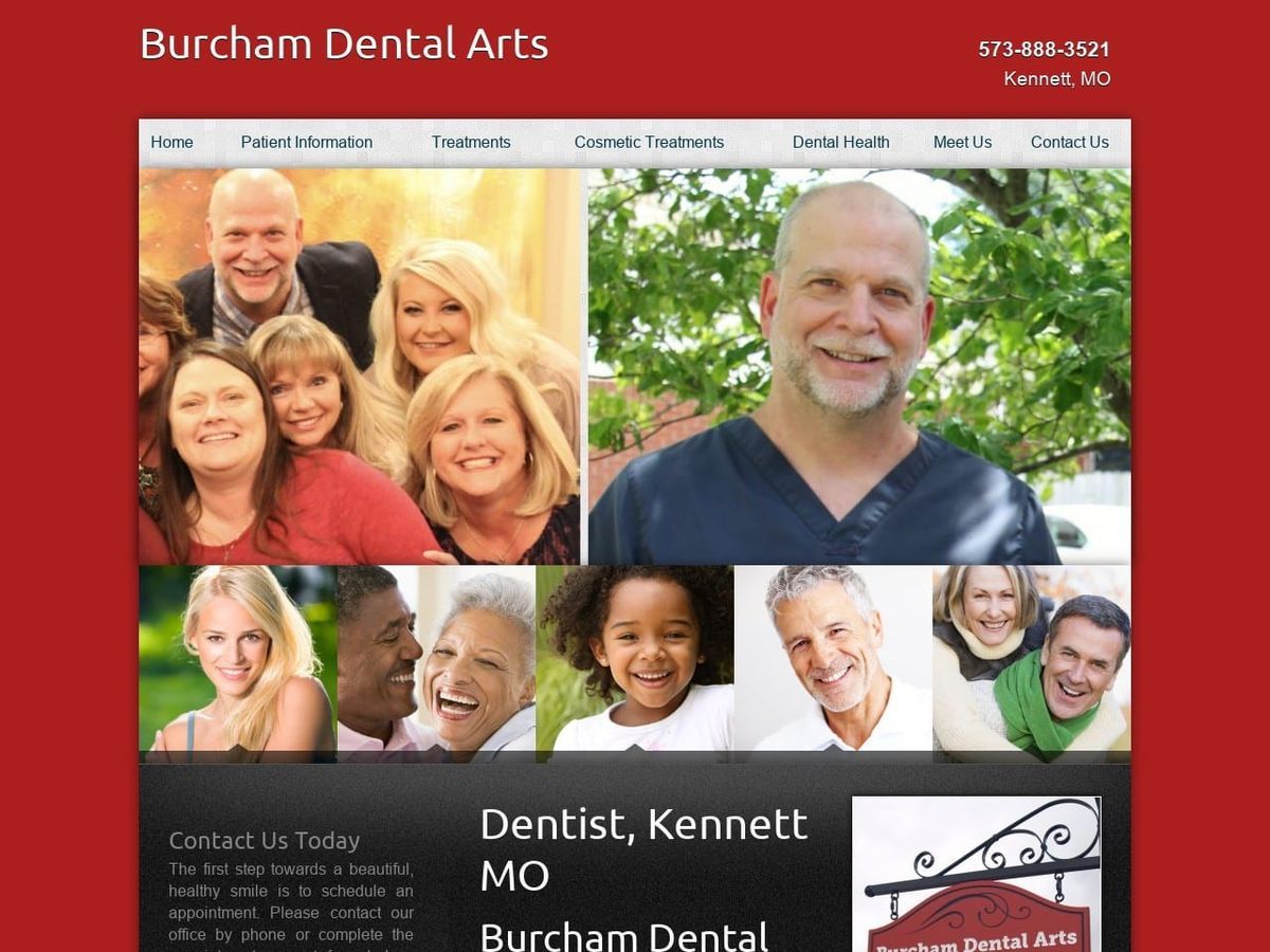Burcham Dental Arts Clinic Burcham Britt D DDS Website Screenshot from burchamdentalarts.com