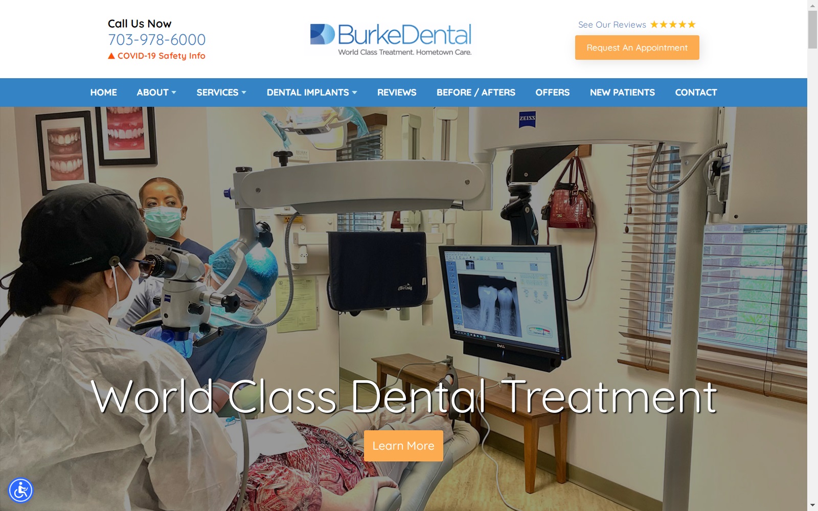 burkedental.com screenshot