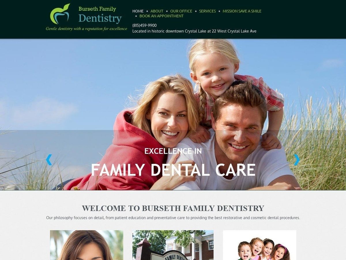 Burseth Chris K DDS Website Screenshot from bursethdentistry.com