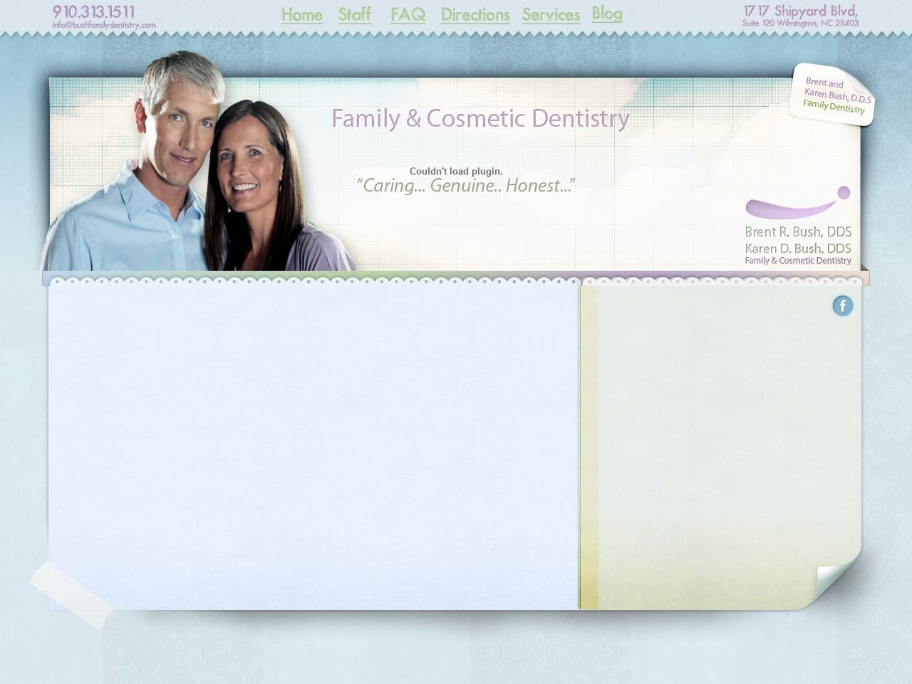 Bush Family and Cosmetic Dentistry Website Screenshot from bushfamilydentistry.com