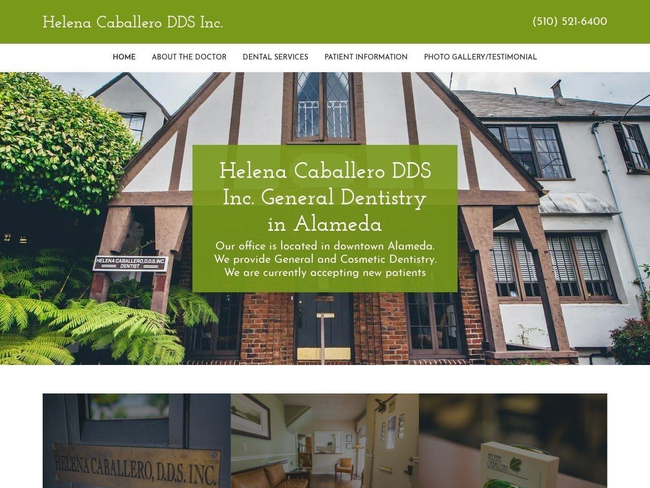 Dr. Helena Caballero Website Screenshot from caballerodds.com