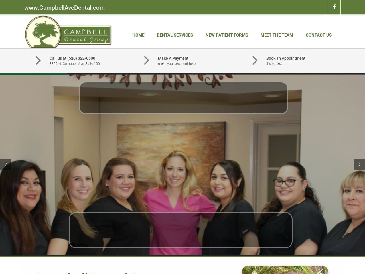 Campbell Dental Group Alexa Carrara DDS Website Screenshot from campbellavedental.com