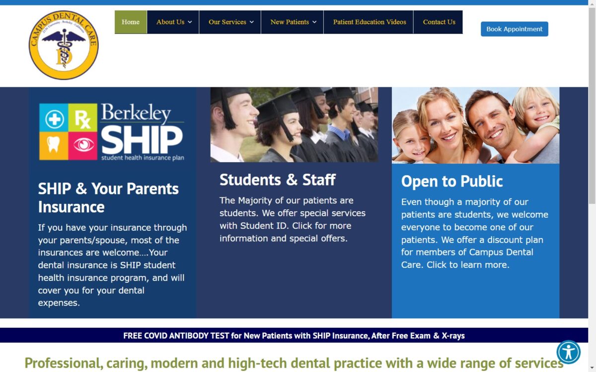 campusdentalcare.com screenshot