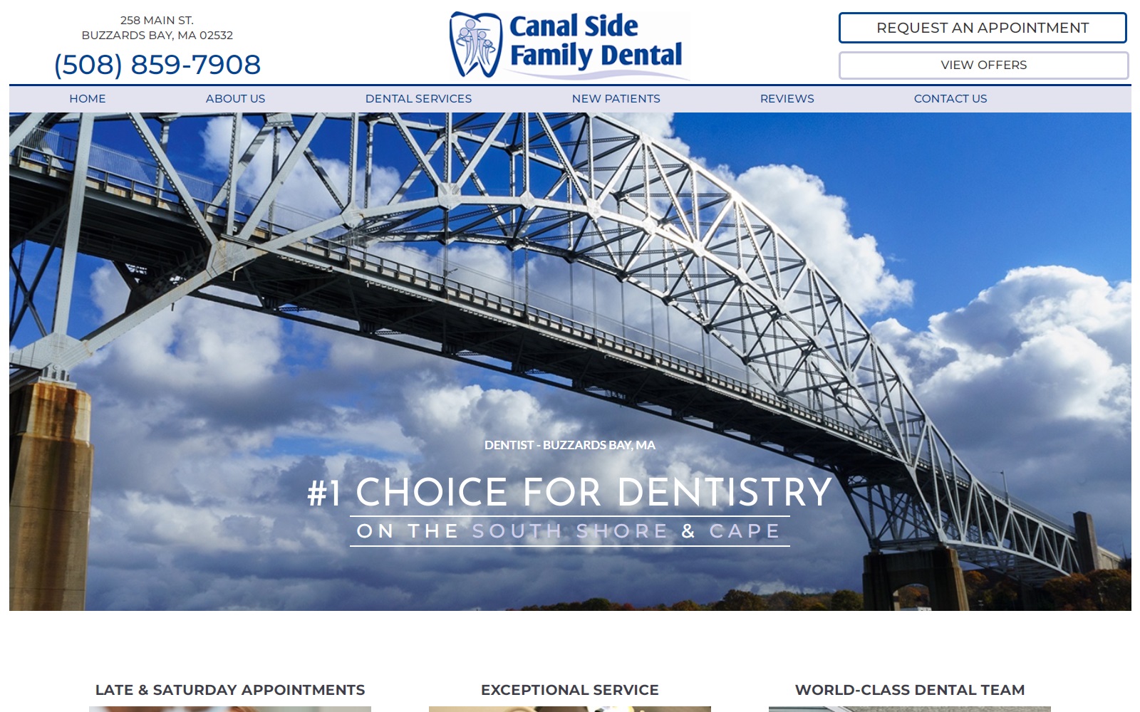 canalsidedental.com screenshot