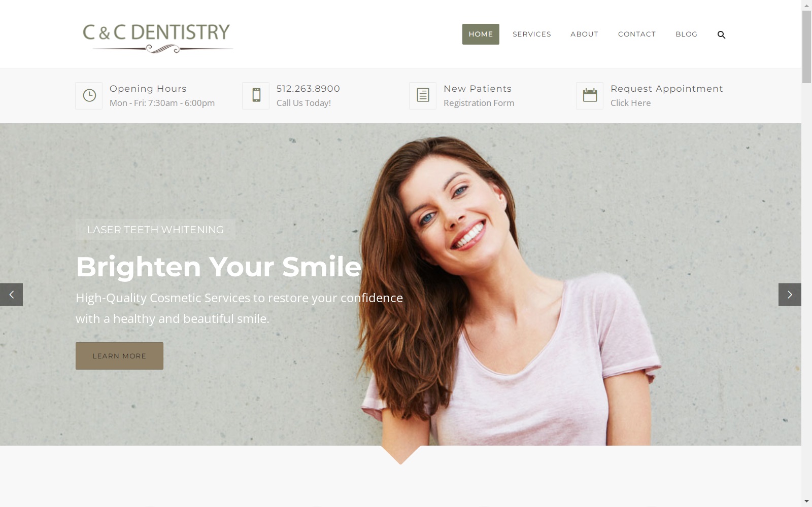 candcdentistry.com screenshot