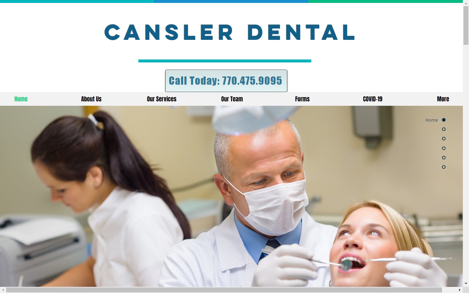 canslerdental.com screenshot