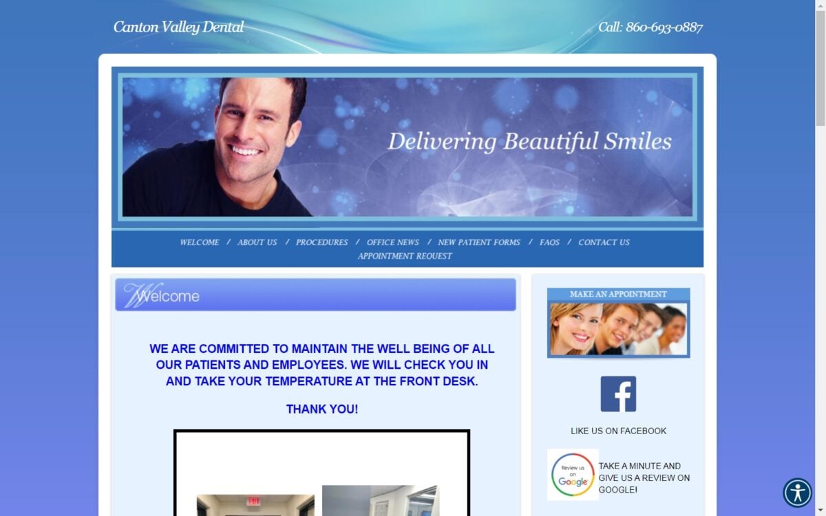 cantonvalleydental.com screenshot