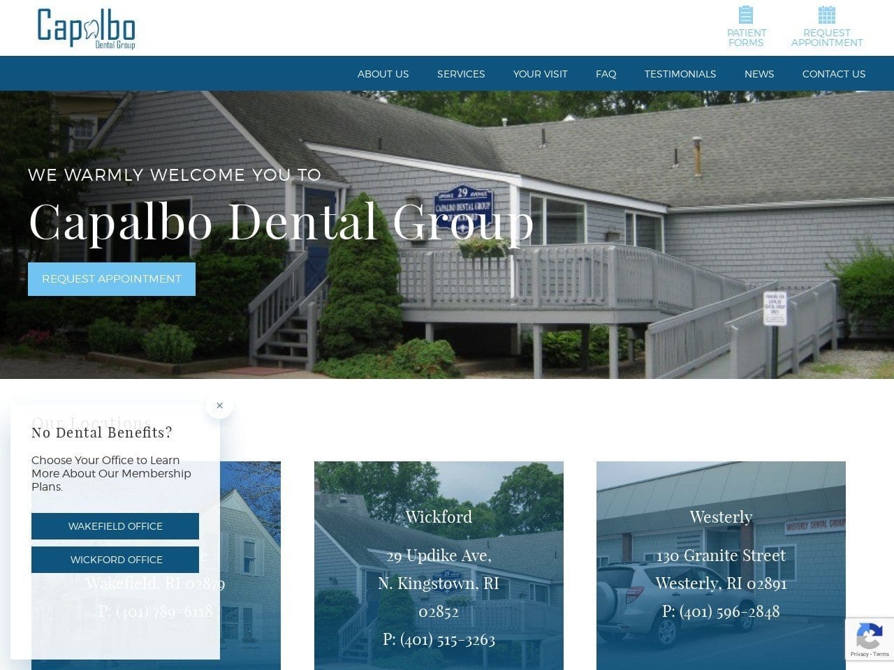 Capalbo Dental Group Website Screenshot from capalbodentalgroup.com