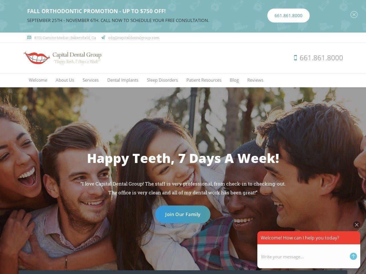 Capital Dental Group Website Screenshot from capitaldentalgroup.com