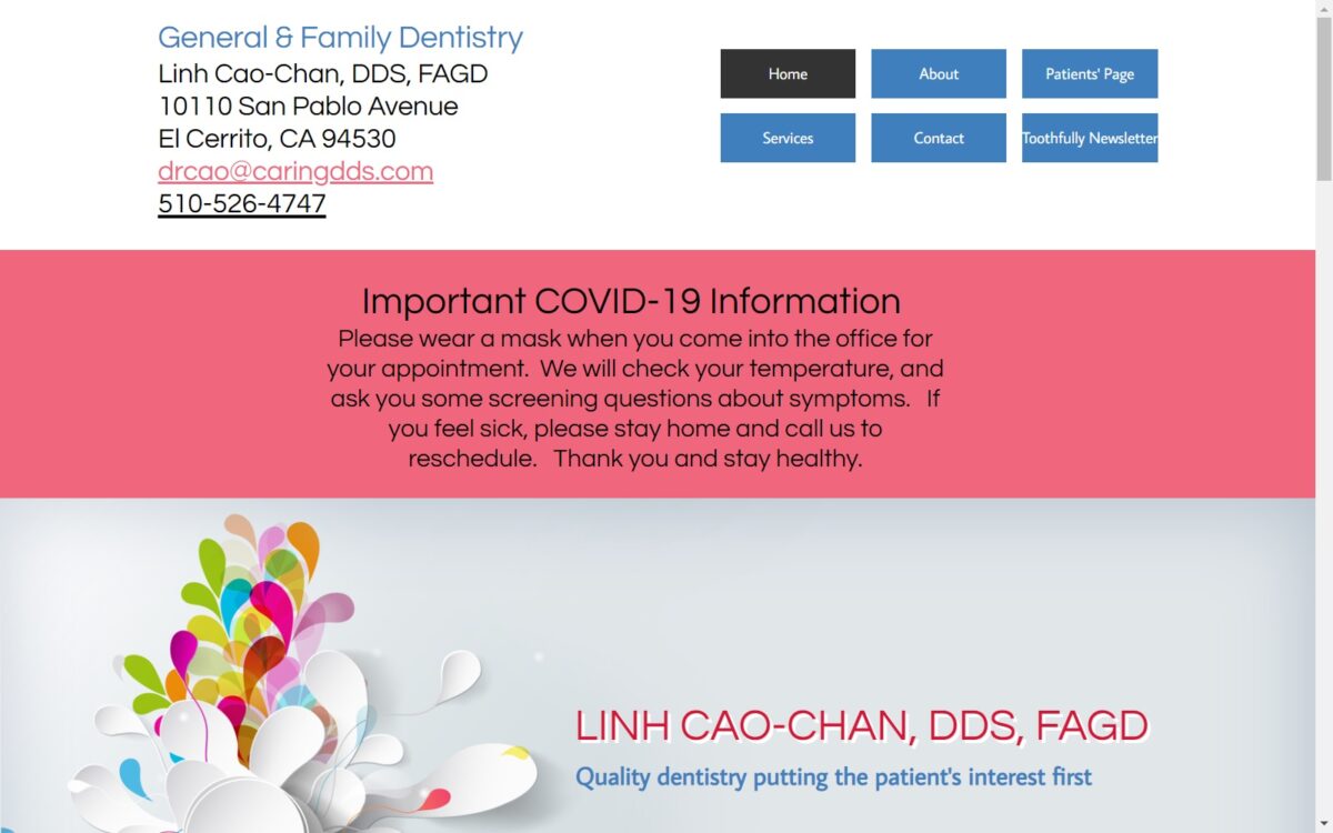 caringdds.com screenshot