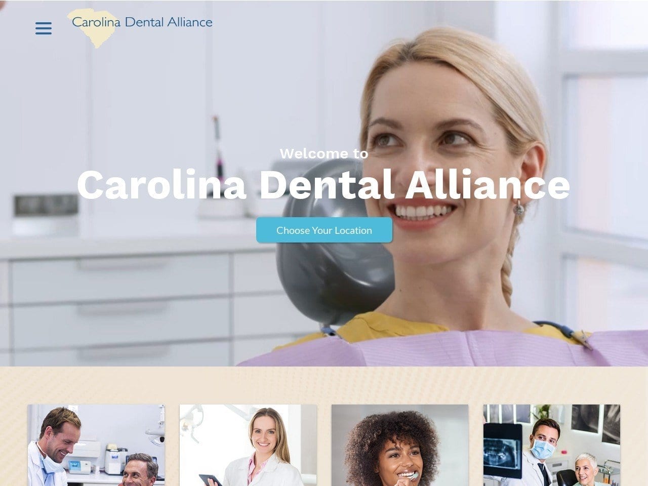 Upstate Dental Associates Website Screenshot from carolinadentalalliance.com