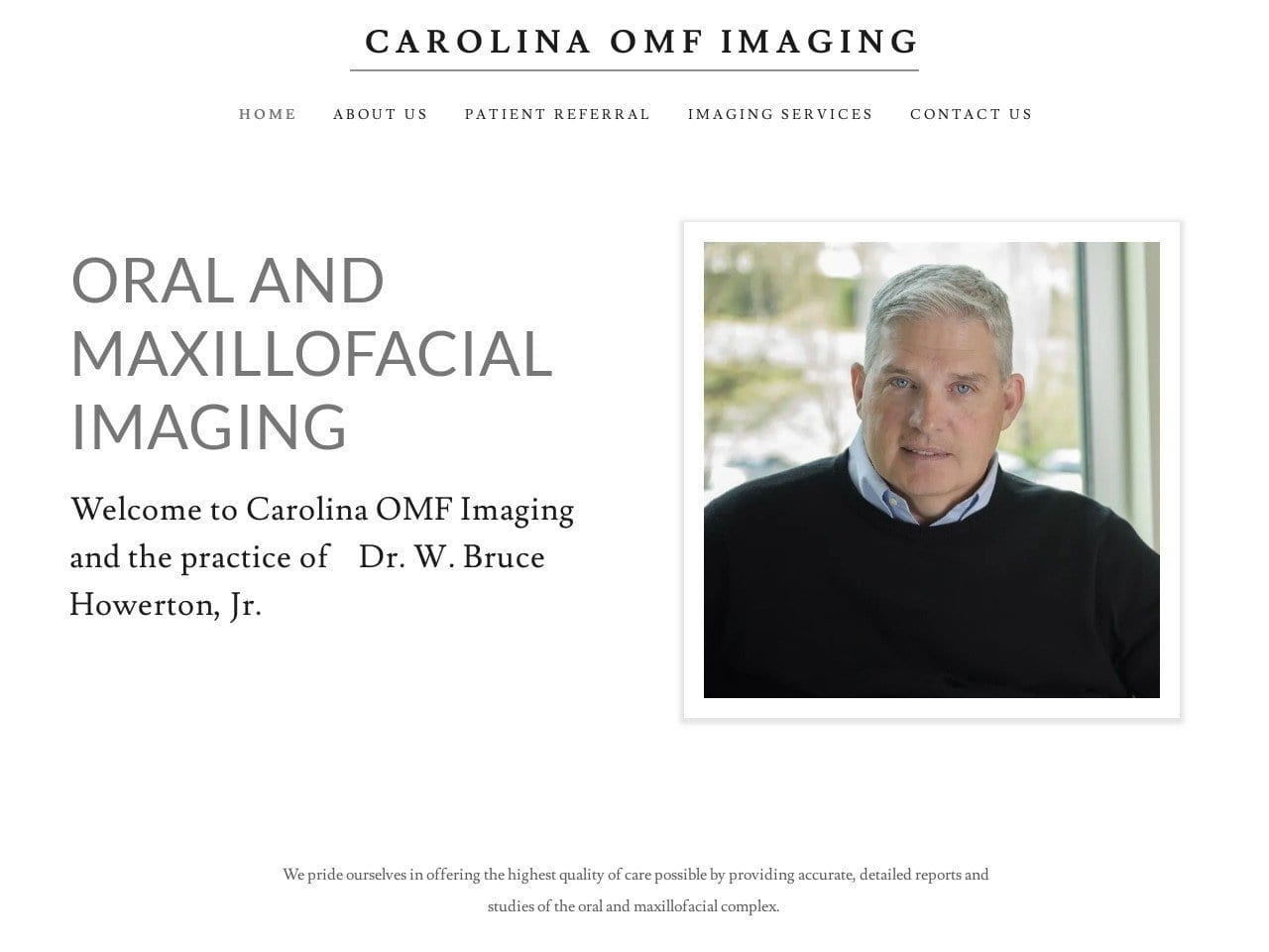 Carolina Omf Imaging Howerton Jr W Bruce DDS Website Screenshot from carolinaomfimaging.com