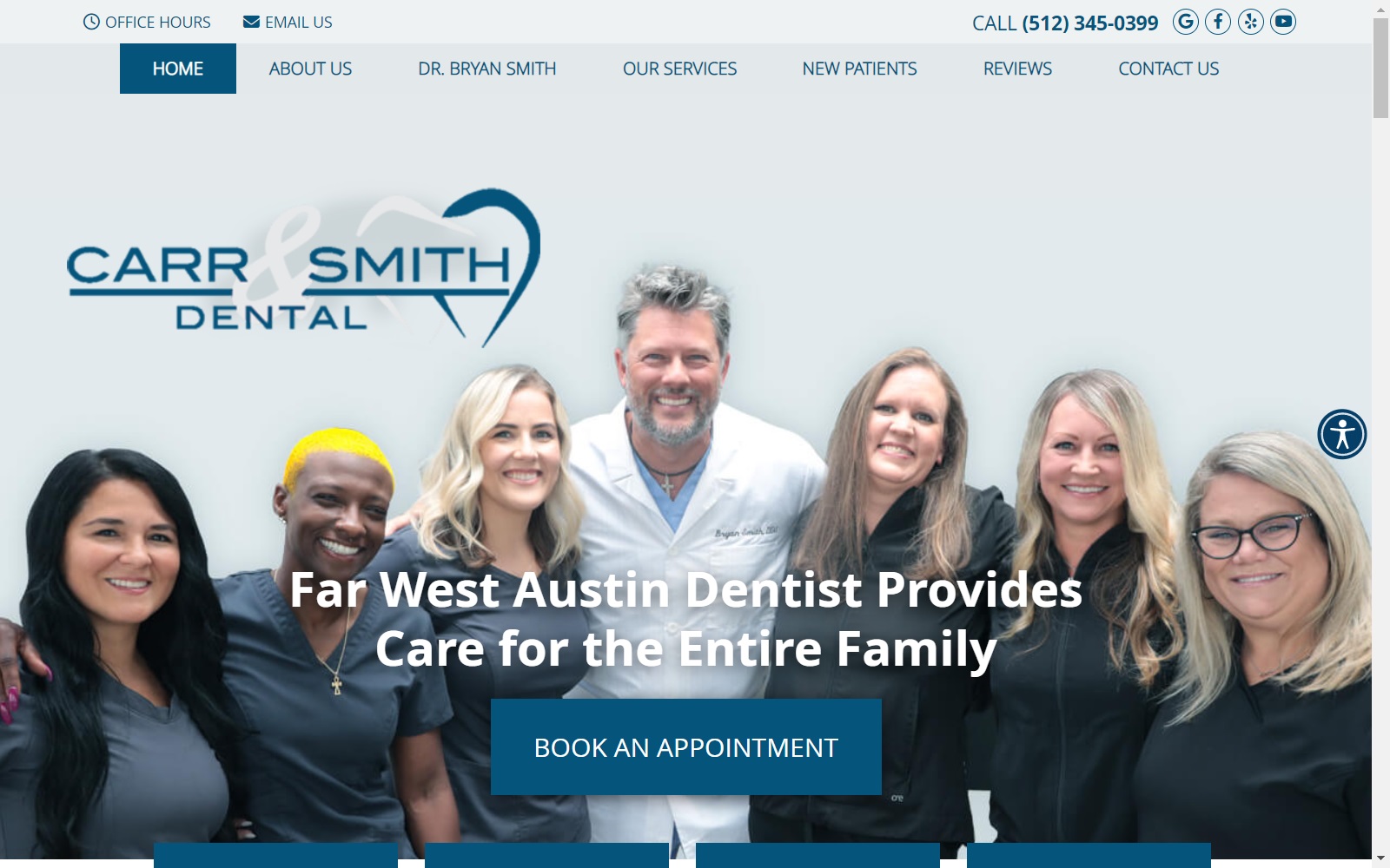 carrandsmithdental.com screenshot