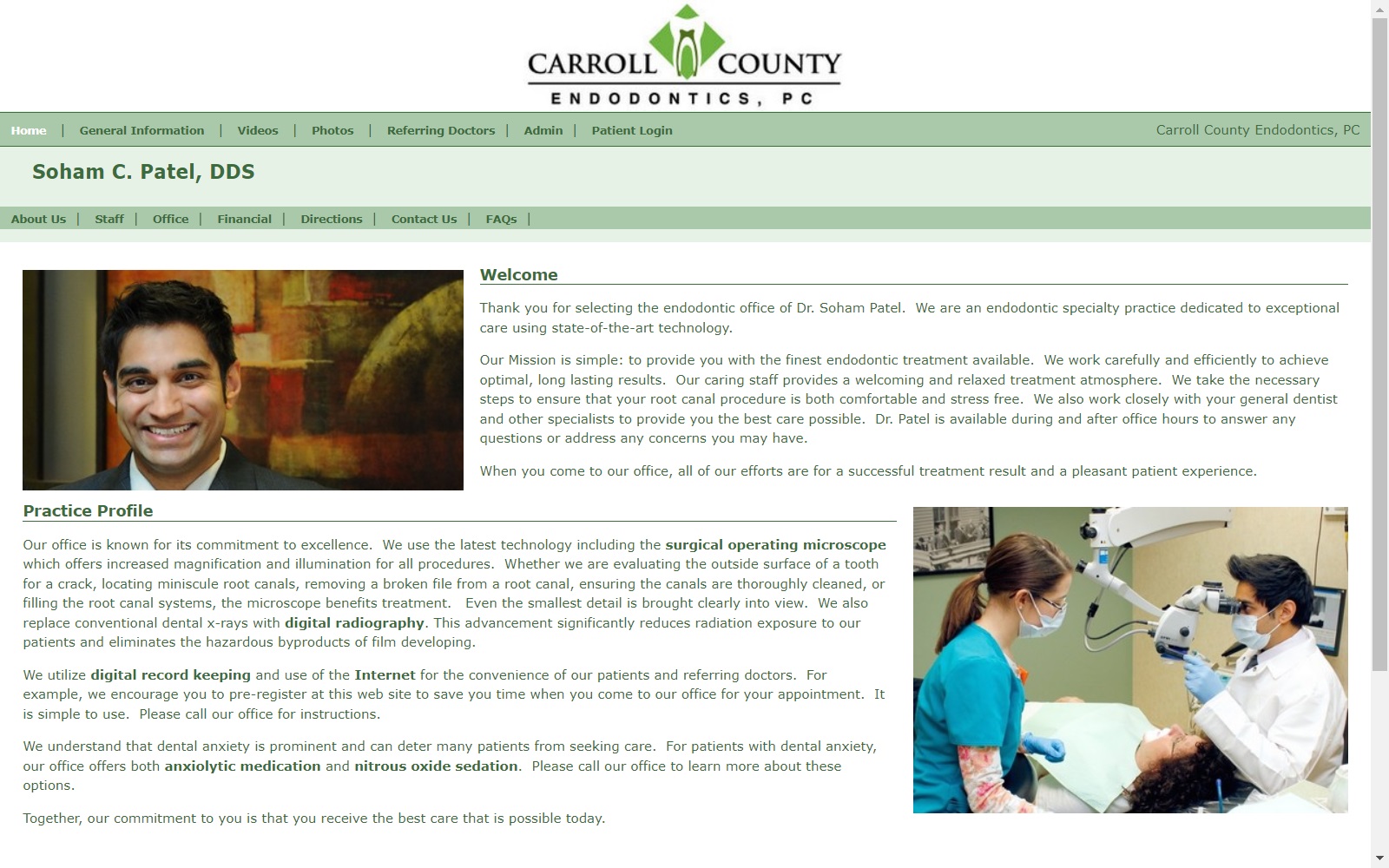 carrollcountyendo.com screenshot