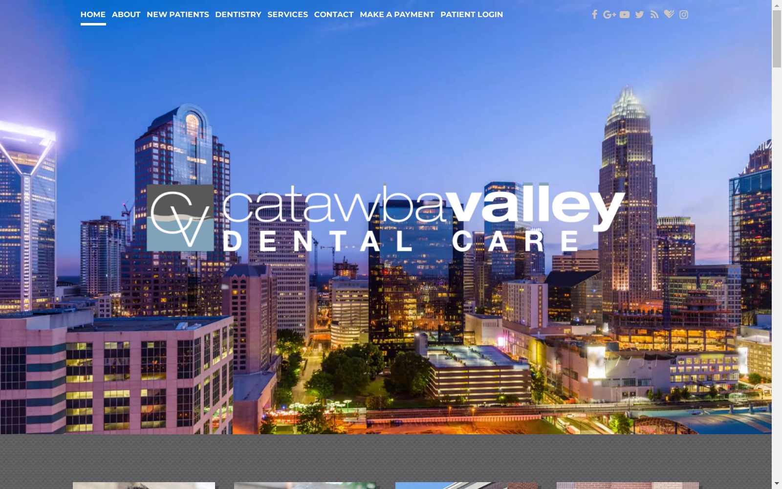 catawbavalleydentalcare.com screenshot