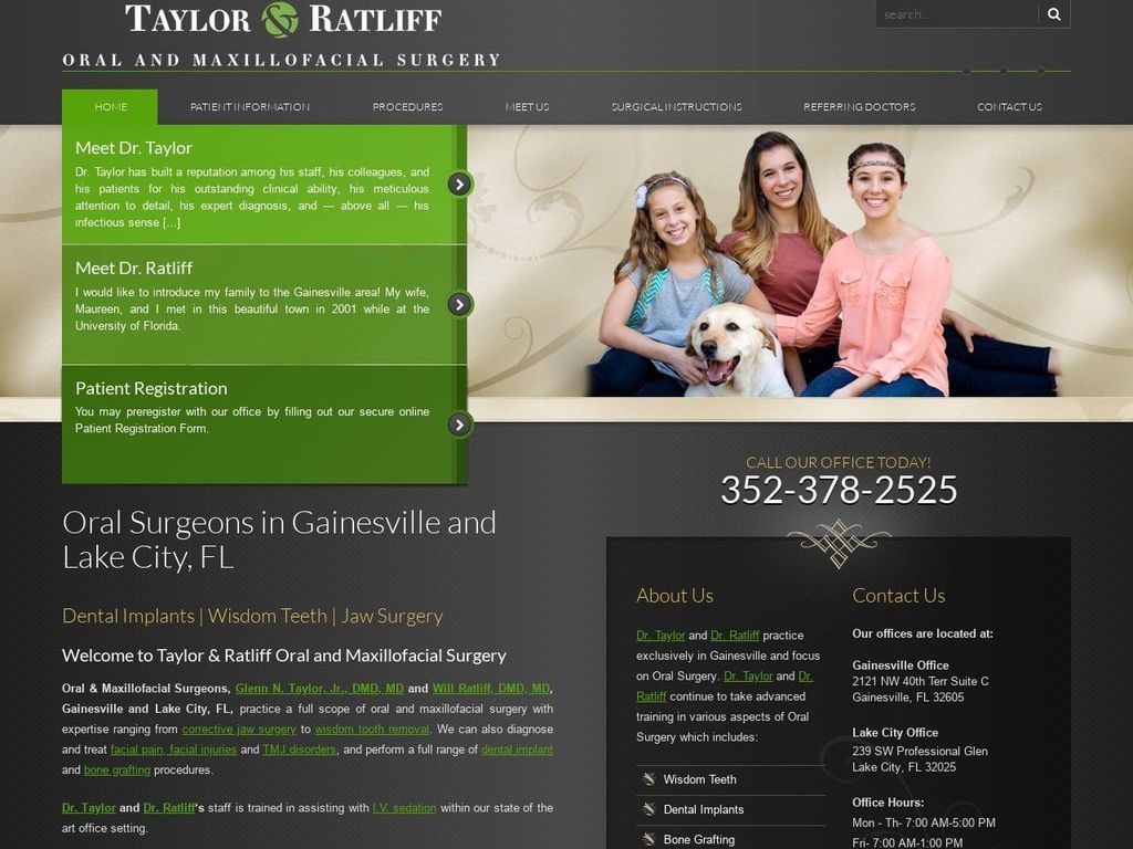 Caton Dentist Website Screenshot from catonandtaylor.com