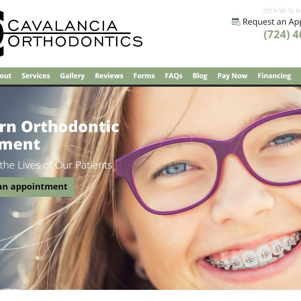 cavalanciaorthodontics.com screenshot