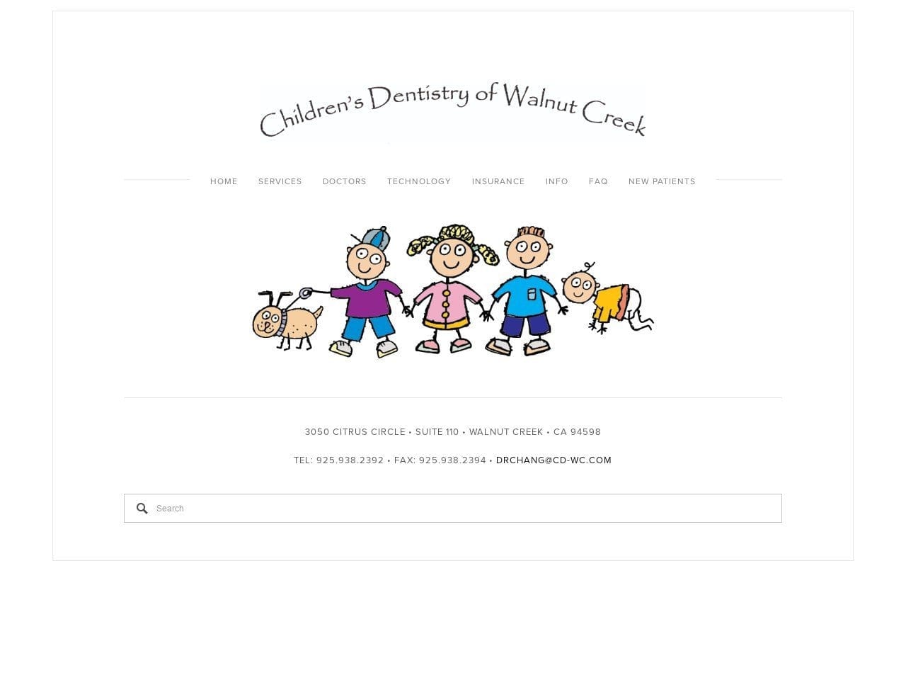 Children Dentist Website Screenshot from cd-wc.com