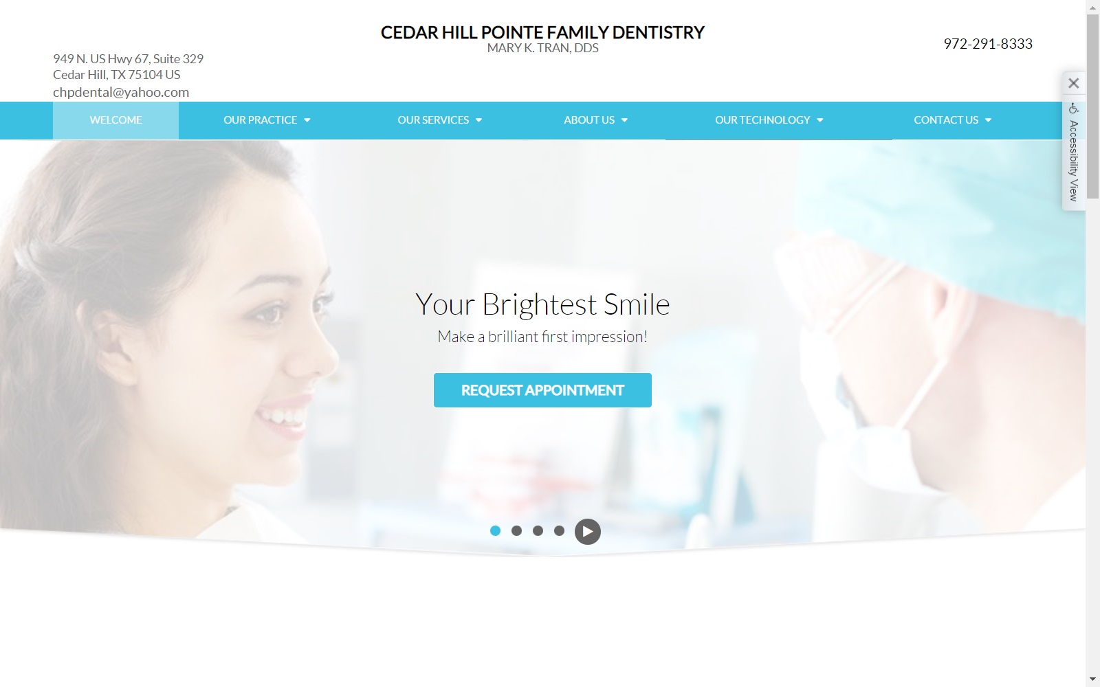 cedarhilldental.com screenshot