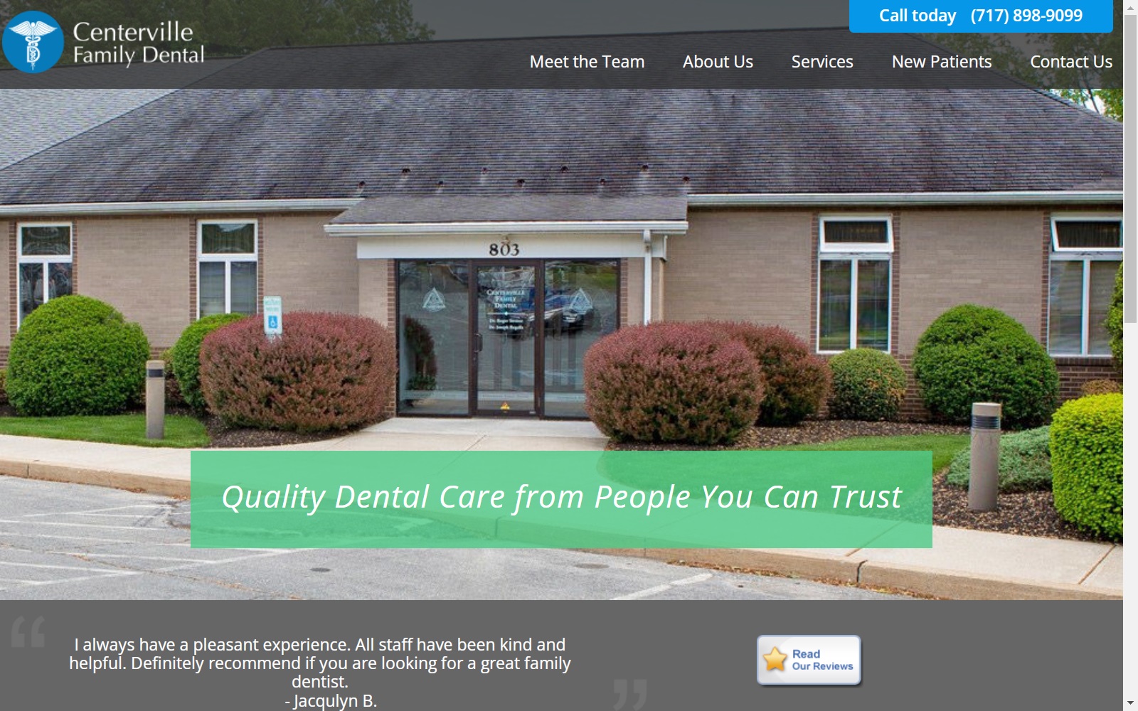 cenfamdental.com screenshot