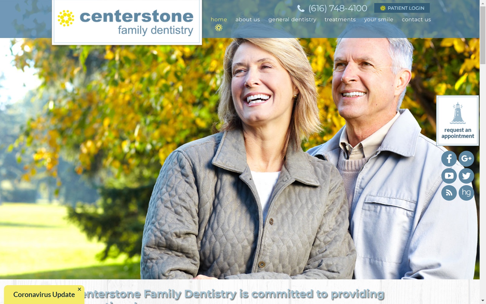 centerstonedental.com screenshot