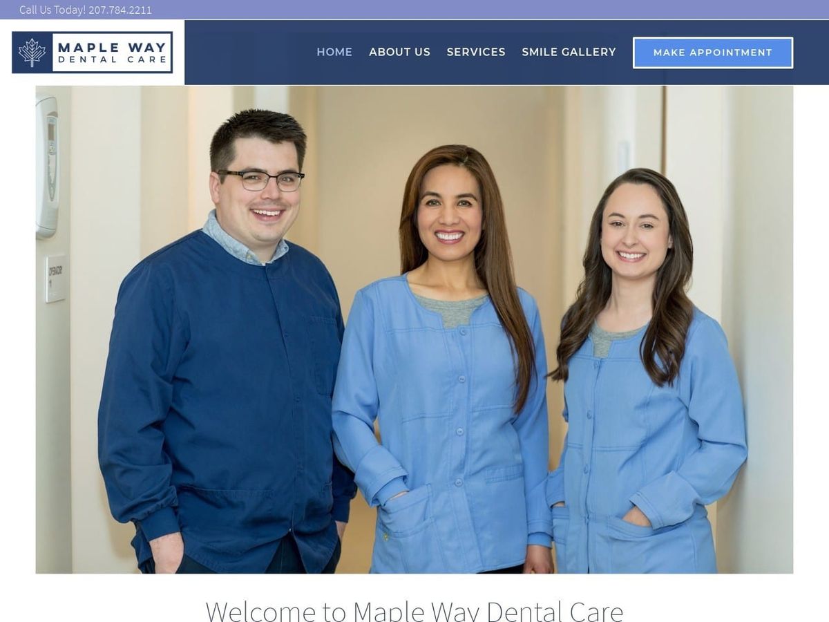 Center Street Dental Website Screenshot from centerstreetdental.net