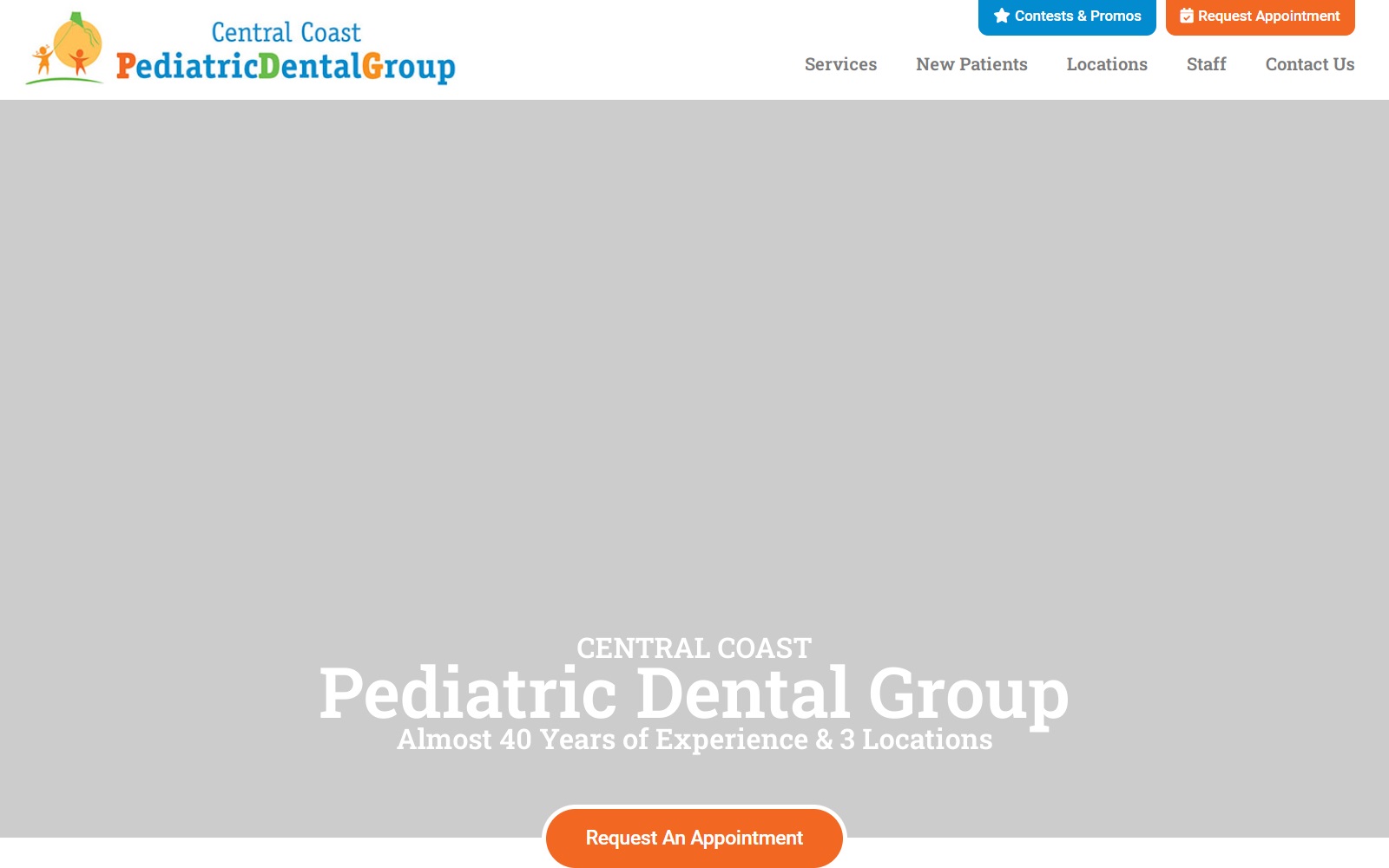 centralcoastpediatricdentalgroup.com screenshot