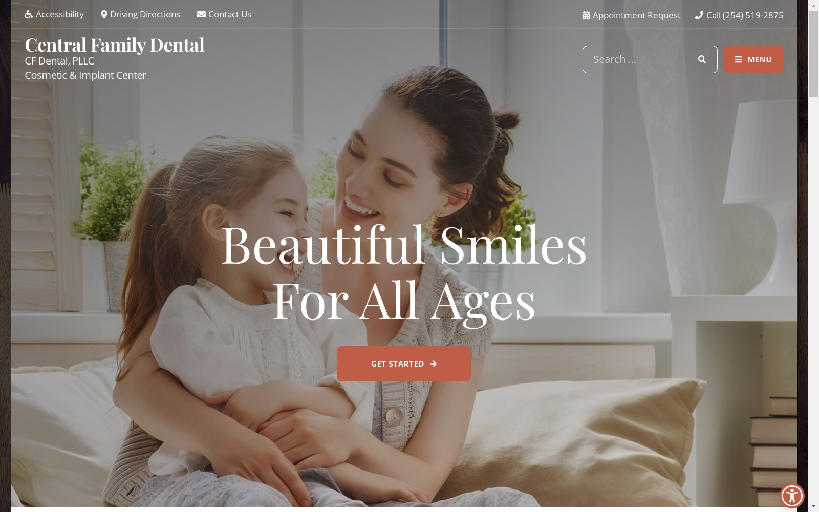 centralfamilydental.com screenshot