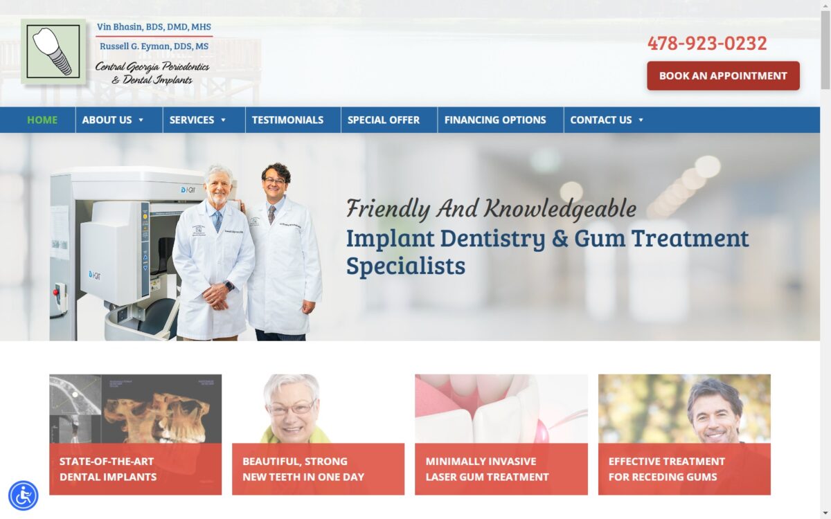 centralgaimplants.com screenshot