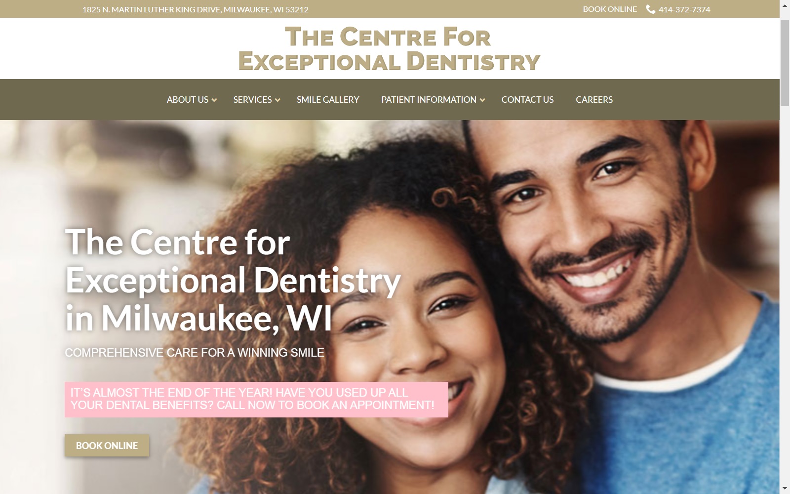 centredentistry.com screenshot