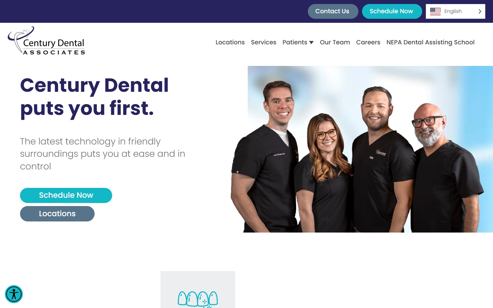 centurydentalsmiles.com screenshot