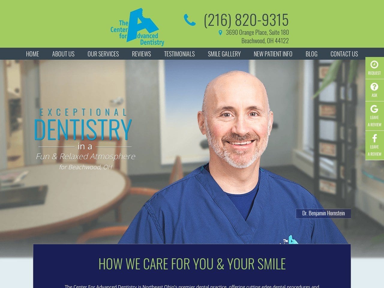 Hornstein Benjamin Dds Website Screenshot from cfad.net