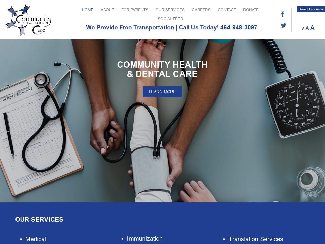 Community Health & Dental Care Kancharla Ashalatha Website Screenshot from ch-dc.org