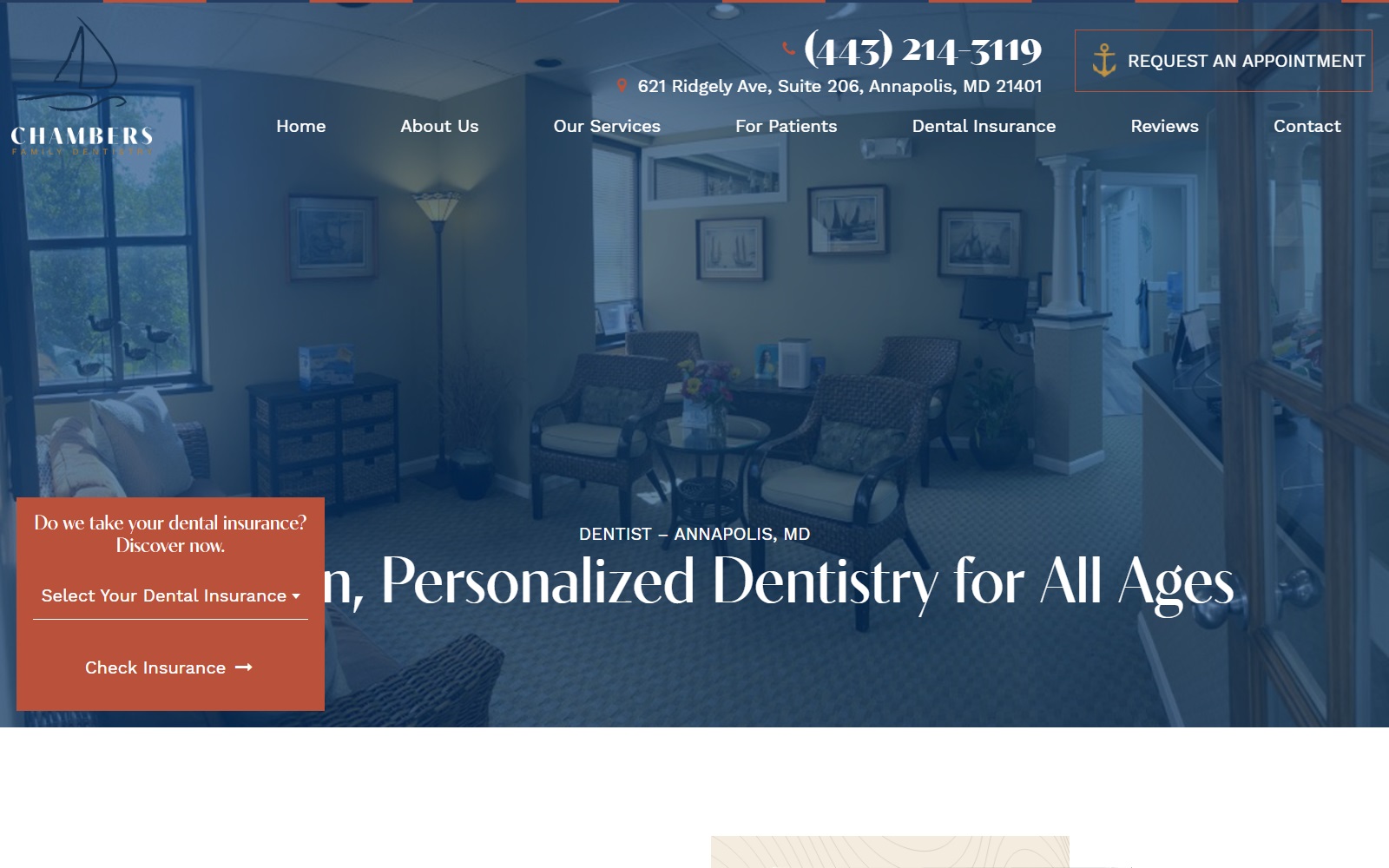 chambersfamilydentistry.com screenshot