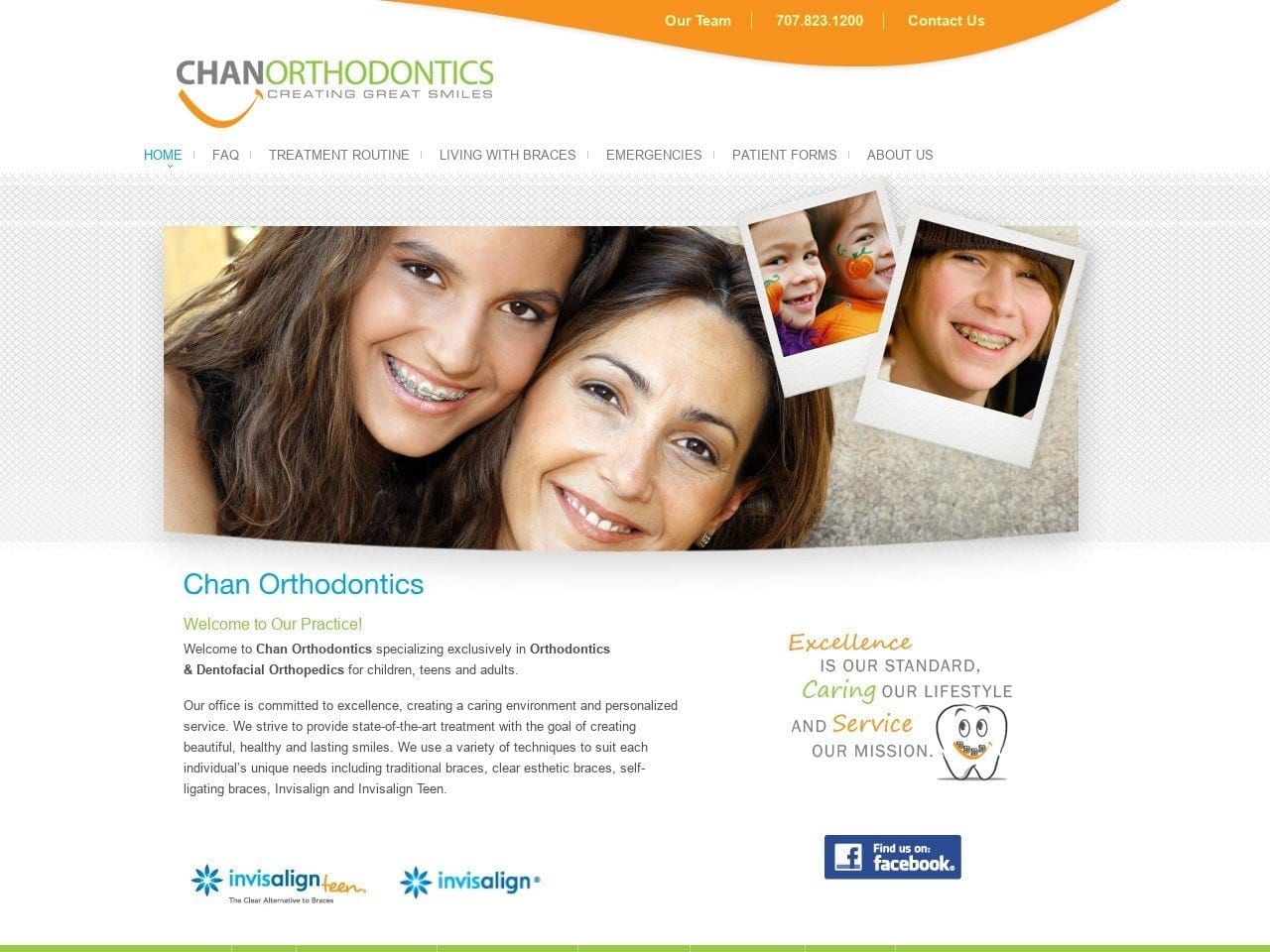 Charlene R Chan Inc Website Screenshot from chanorthodontics.com