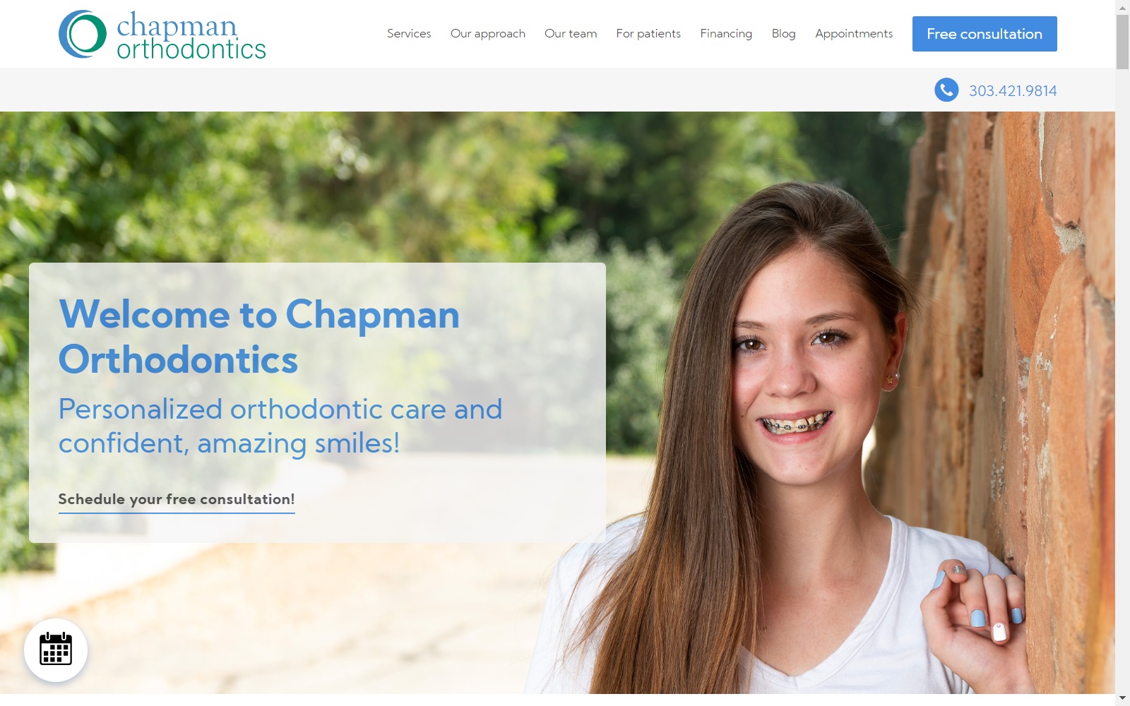 chapmanorthodontics.com screenshot