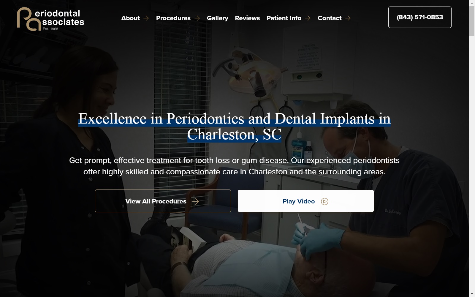 charlestonperio.com screenshot