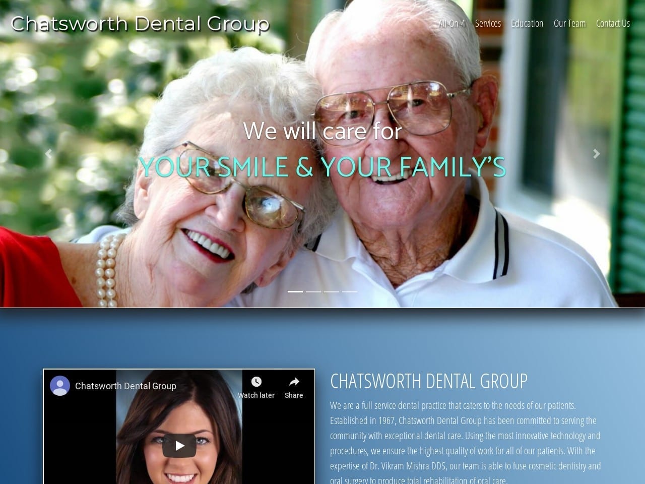 Chatsworth Dental Lab Website Screenshot from chatsworthdental.com