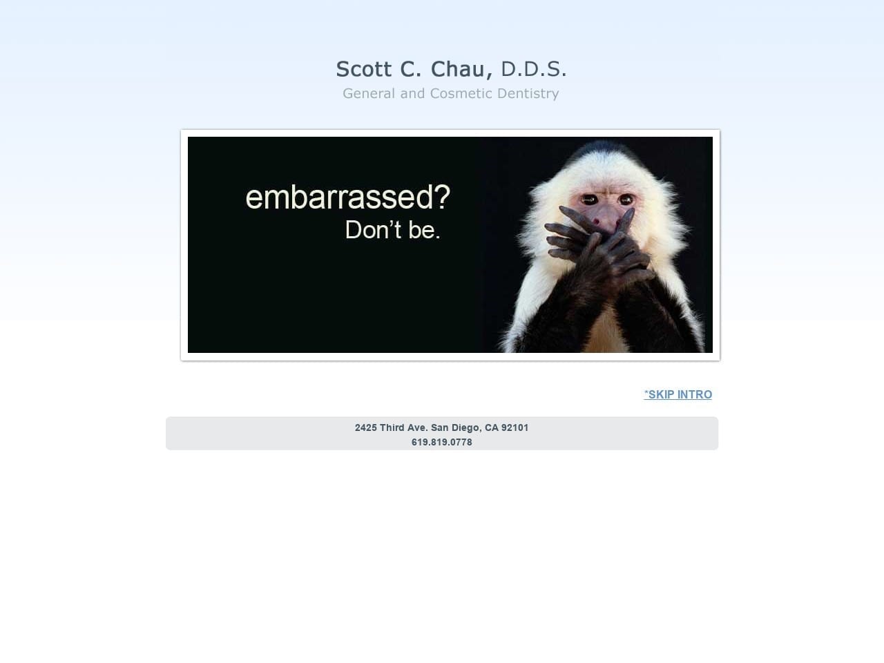 Scott C. Chau DDS Website Screenshot from chaudental.com