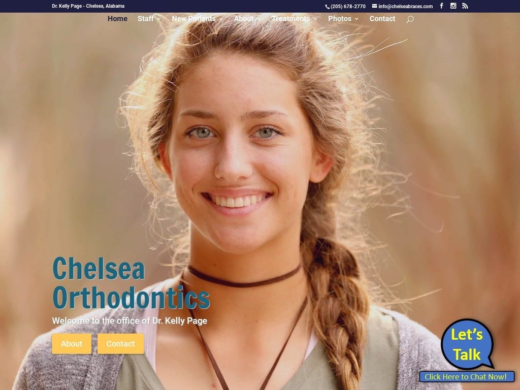 Chelsea Orthodontics Website Screenshot from chelseabraces.com