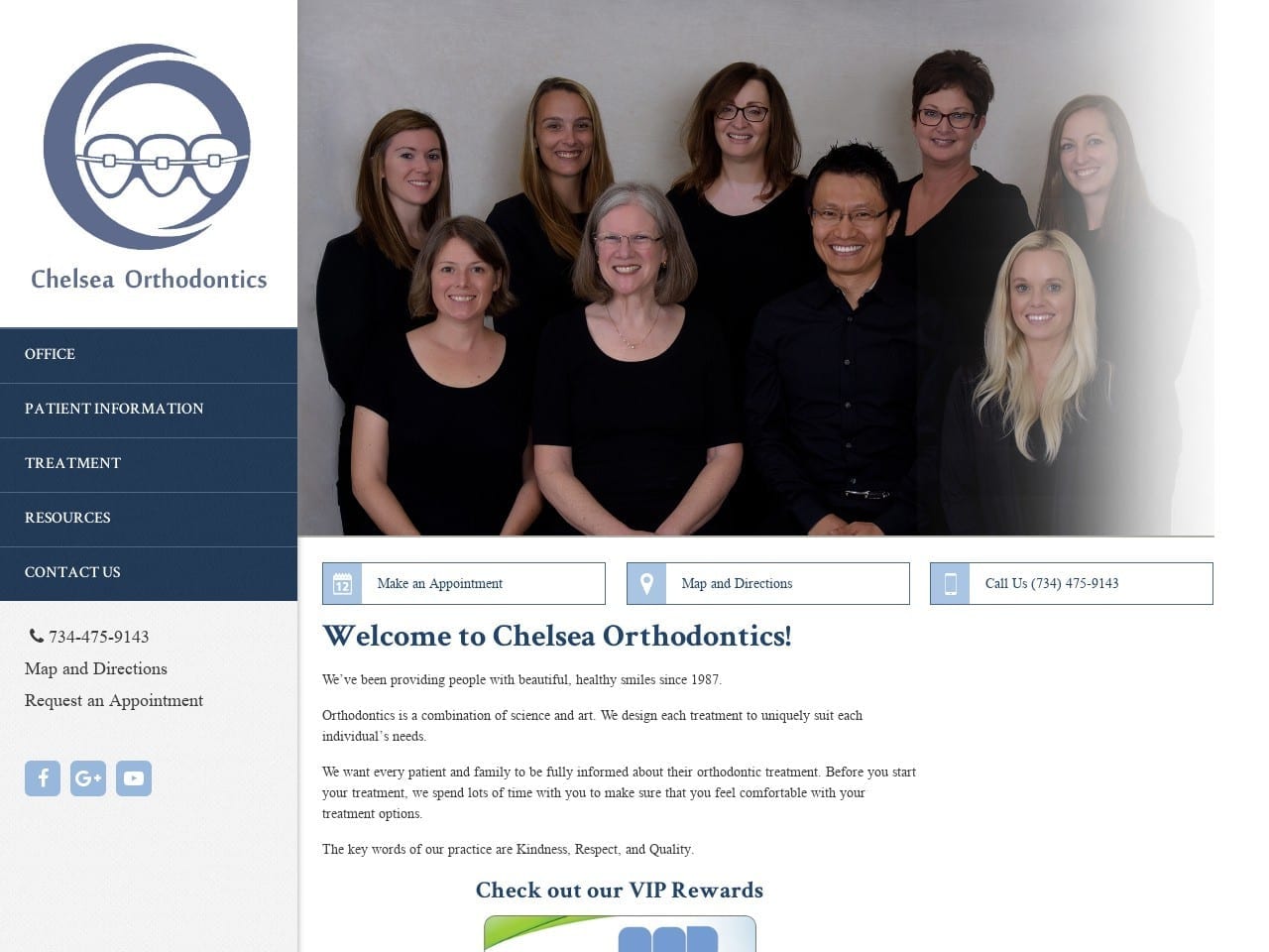 Chelsea Orthodontics Website Screenshot from chelseaorthodontics.com