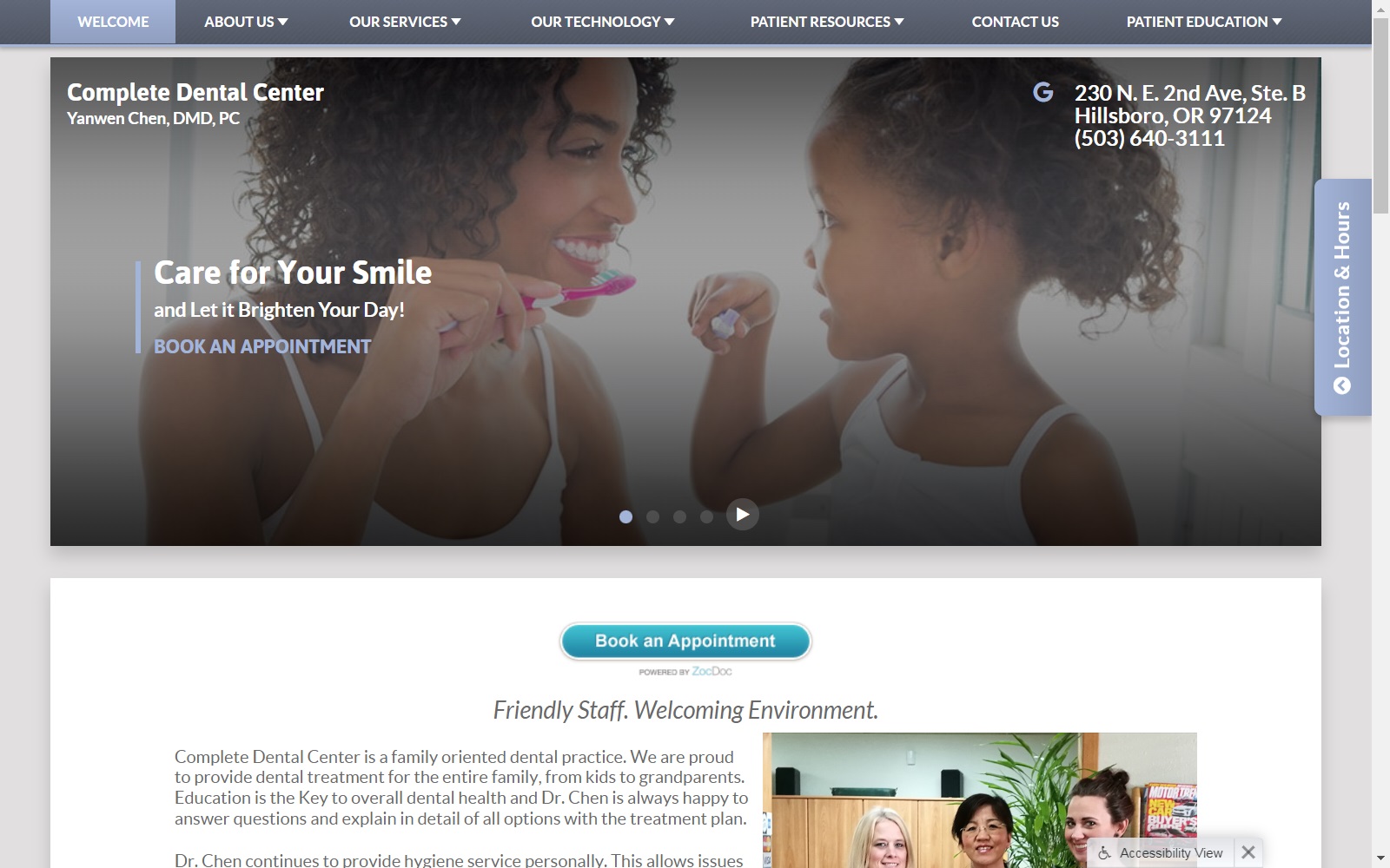 chencompletedental.com screenshot