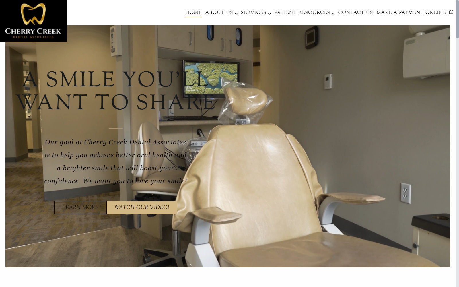 cherrycreekdental.com screenshot