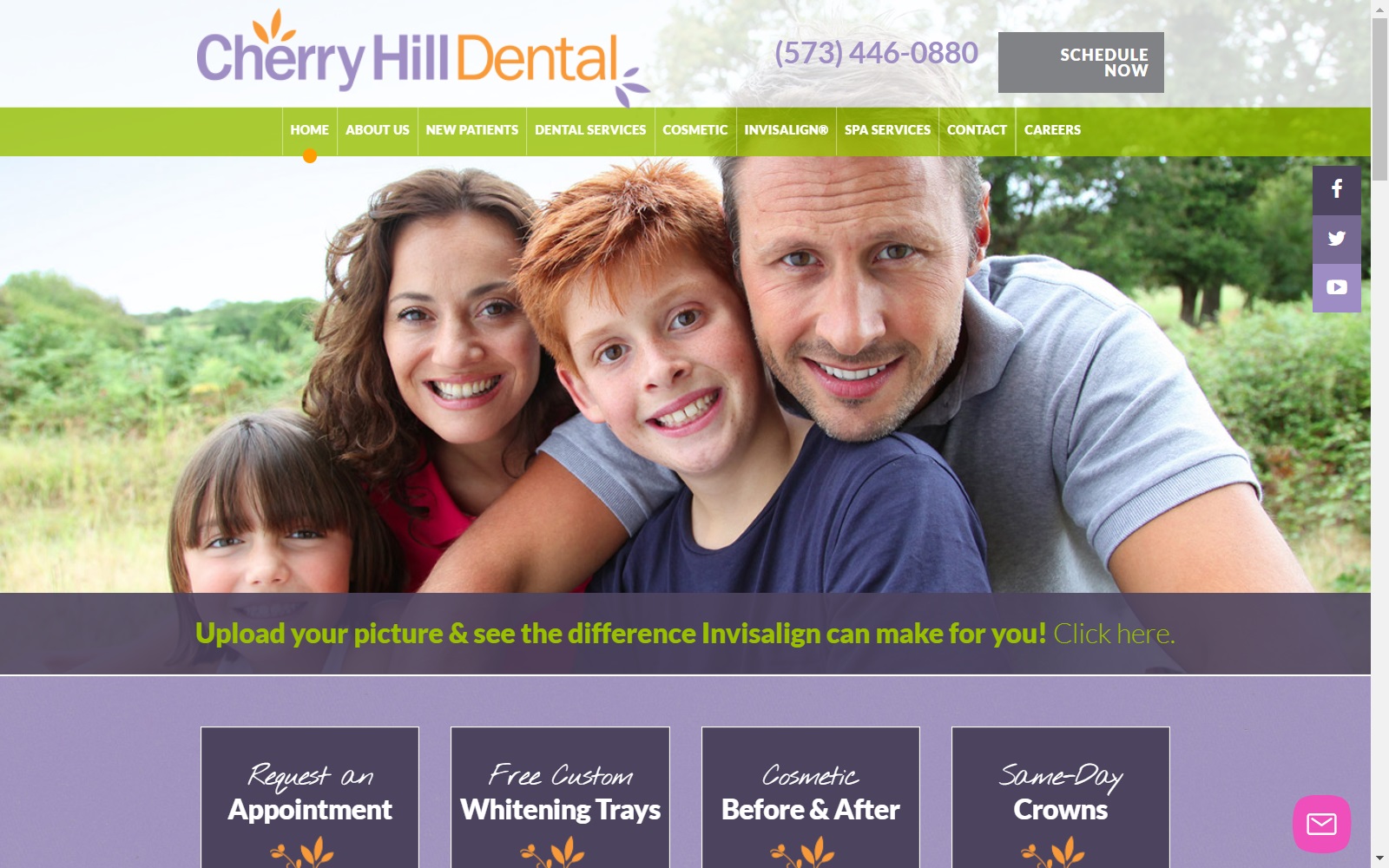 cherryhilldentalonline.com screenshot