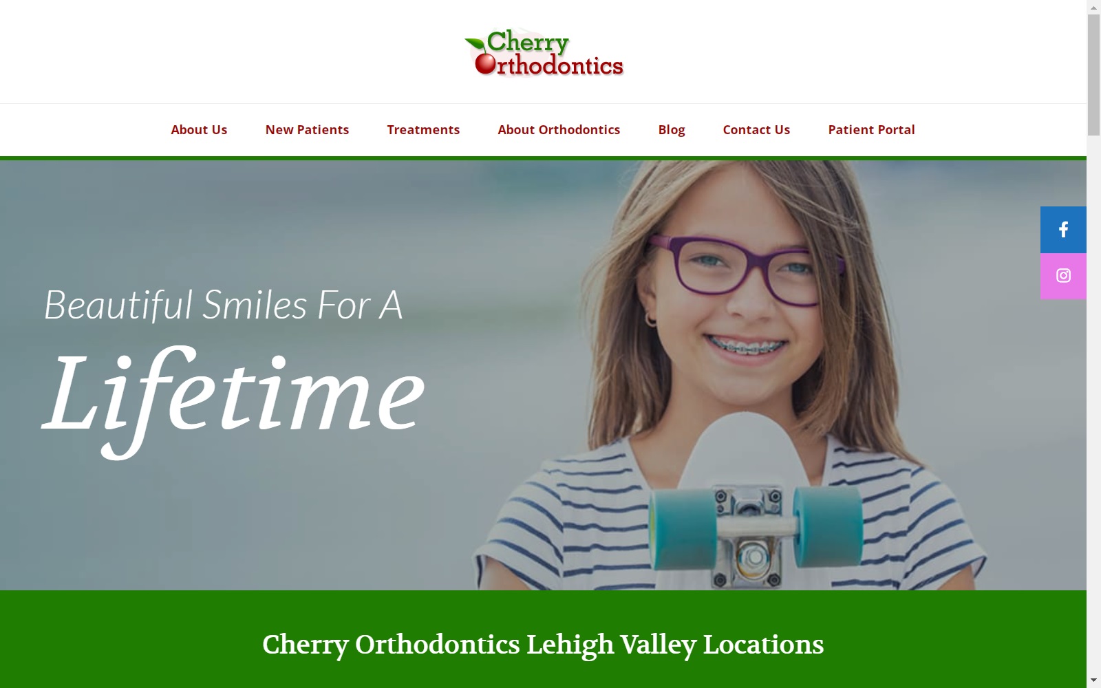 cherryortho.com screenshot