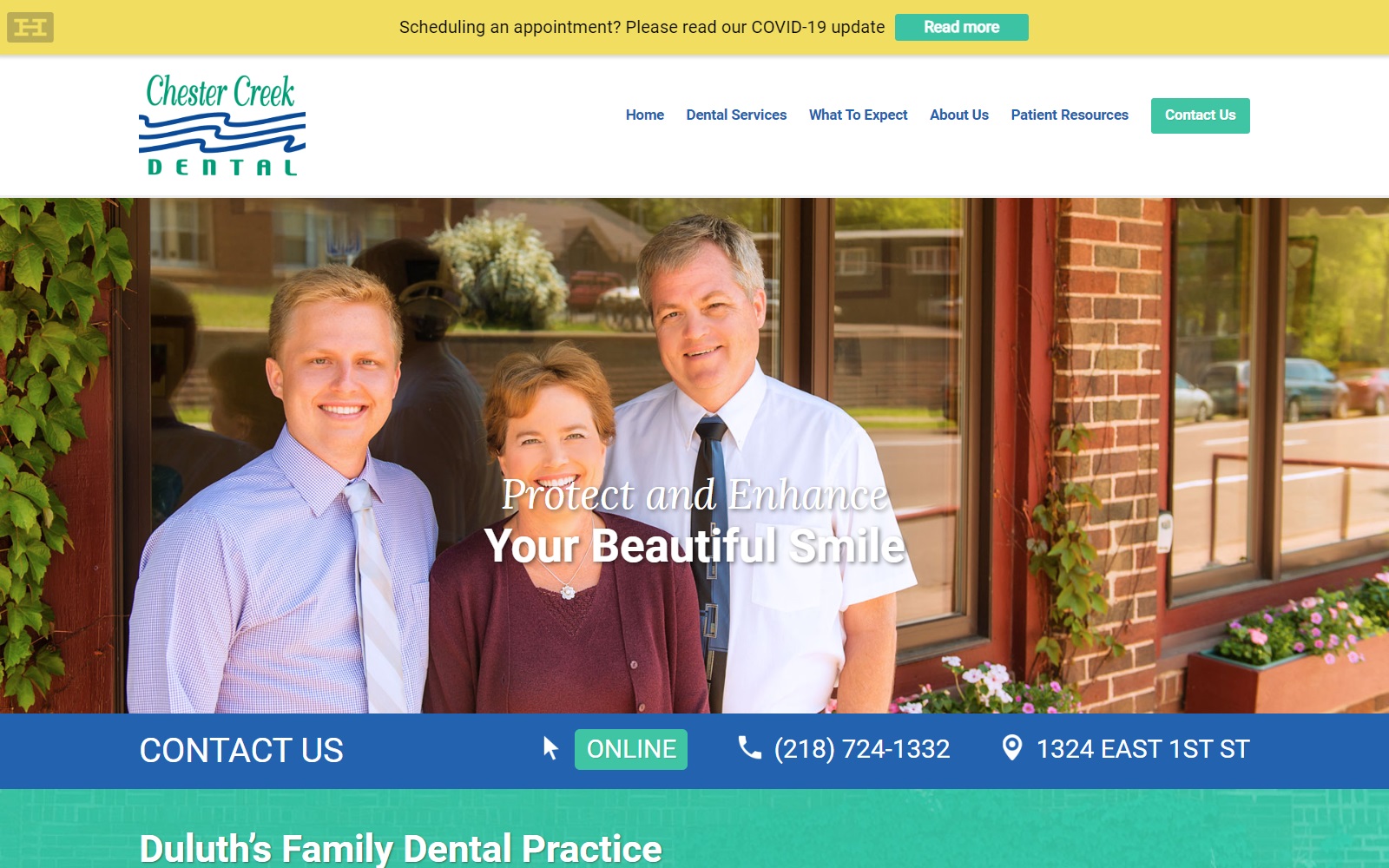 chestercreekdental.com screenshot