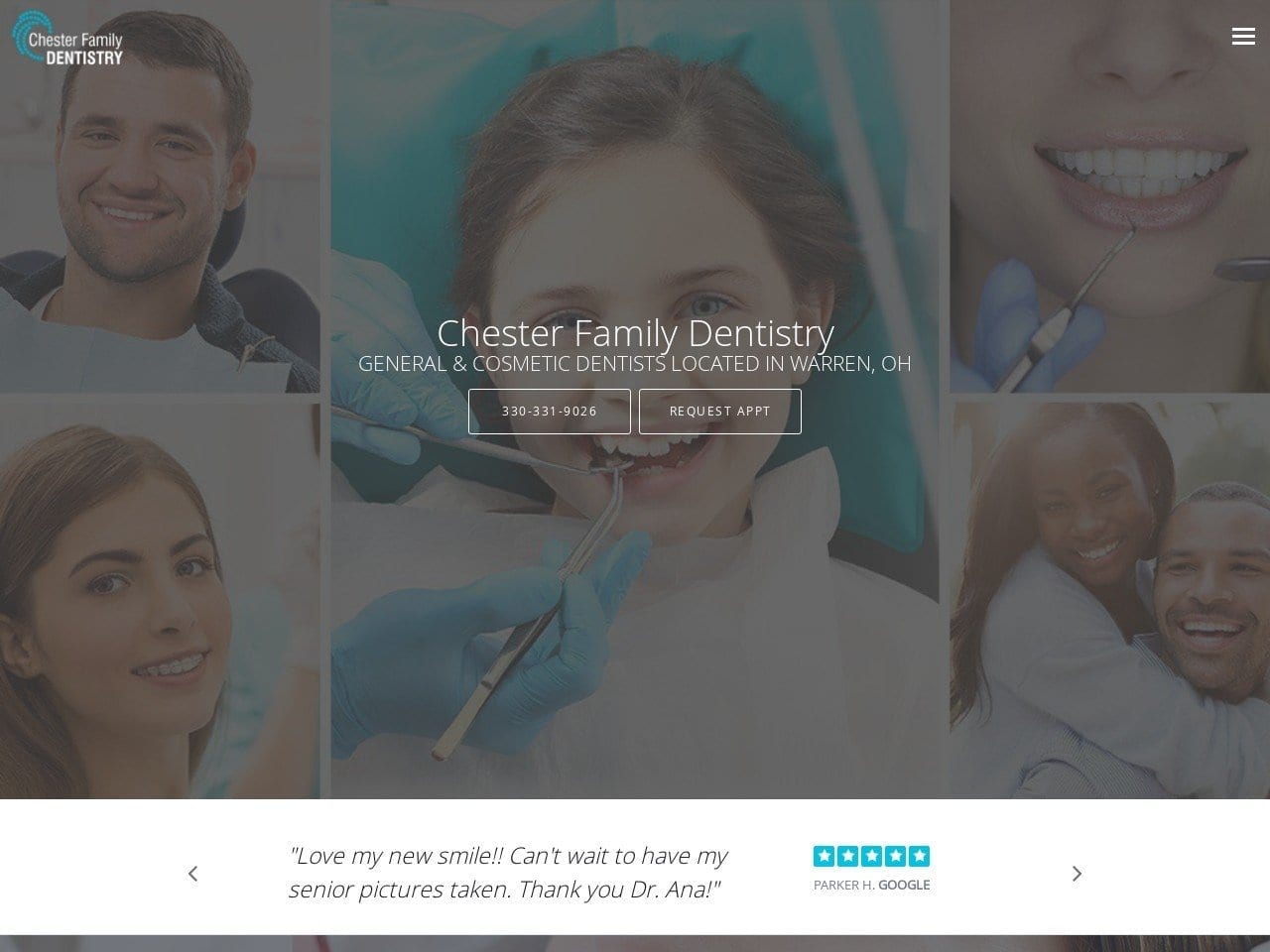 Chester & Chester Inc Chester Anna M DDS Website Screenshot from chesterfamilydentists.com