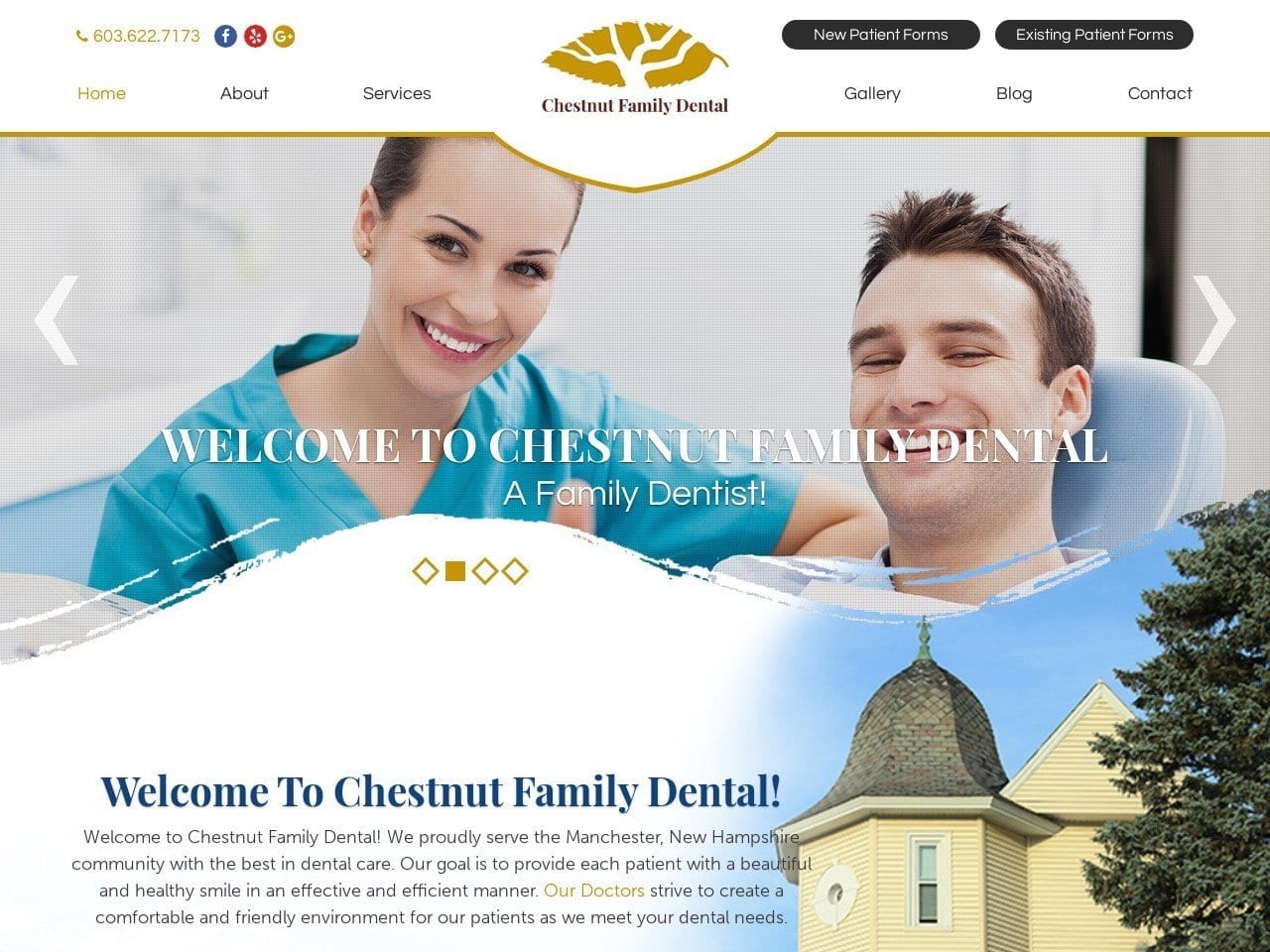 Chestnut Family Dental Mercado Daphnie DDS Website Screenshot from chestnutfamilydental.com